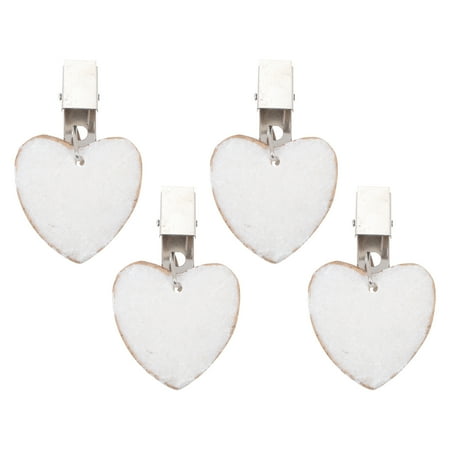 4pcs Tablecloth Pendant Clamps Tablecloth Pendant Clips Antependium Clips (White)