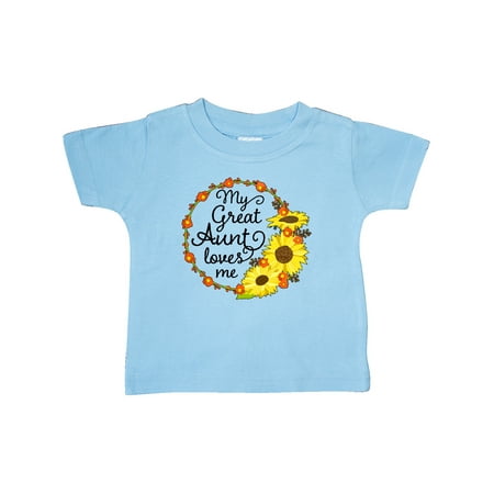 Inktastic My Great Aunt Loves Me with Sunflower Wreath Gift Baby Boy or Baby Girl T-Shirt
Inktastic My Great Aunt Loves Me with Sunflower Wreath Gift Baby Boy or Baby Girl T-Shirt