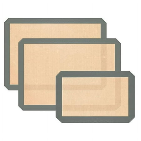 3-Pack Silicone Baking Mat High Temperature Fiberglass Baking Mat Non-Stick Bread Baking Mat Baking Mat
3-Pack Silicone Baking Mat High Temperature Fiberglass Baking Mat Non-Stick Bread Baking Mat Baking Mat