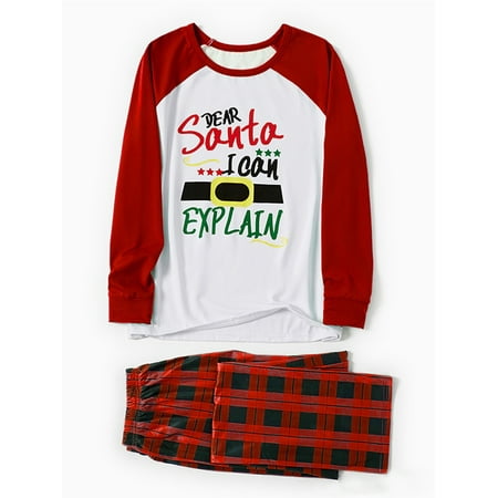 Family Matching Pajamas Set Long Sleeve Sleepwear Women Men Kids Nightwear Soft Pj Lounge Sets Letter Print Tunic Blouse Tops+Plaid Print Trousers Pants Homewear Xmas Sleepwear
Family Matching Pajamas Set Long Sleeve Sleepwear Women Men Kids Nightwear Soft Pj Lounge Sets Letter Print Tunic Blouse Tops+Plaid Print Trousers Pants Homewear Xmas Sleepwear