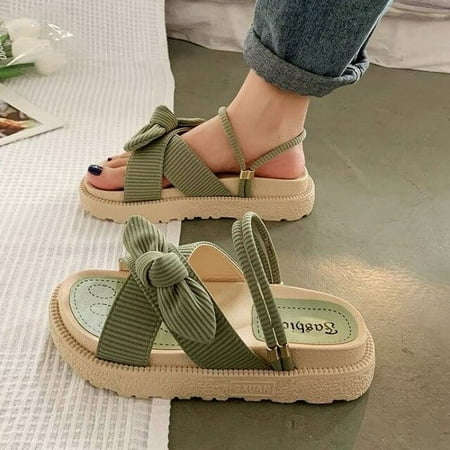 CoCopeaunt Womens Slippers Summer New Thick Bottom Bow Slippers Two Wear One Word Casual Outer Wear Flat Bottom Sandals Women
CoCopeaunt Womens Slippers Summer New Thick Bottom Bow Slippers Two Wear One Word Casual Outer Wear Flat Bottom Sandals Women