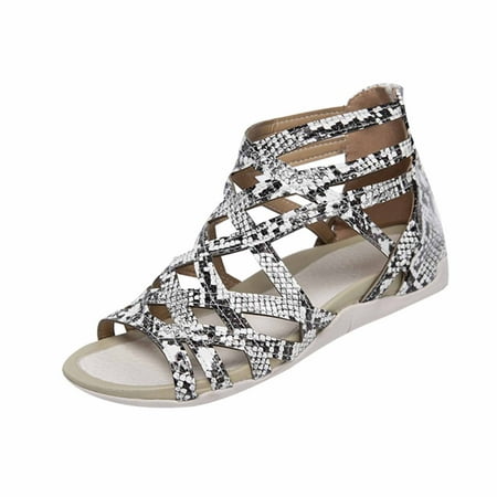 Women s Open Toe Strappy Sandals Criss Cross Casual Wedge Sandals Summer Comfortable Walking Sandal With Arch Support
Women s Open Toe Strappy Sandals Criss Cross Casual Wedge Sandals Summer Comfortable Walking Sandal With Arch Support