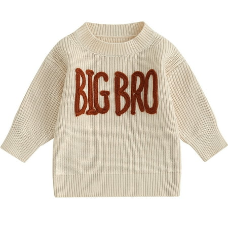 Kids Baby Boys Autumn Winter Sweater Long Sleeve Big Bro Embroidery Pullover Knitwear Tops
Kids Baby Boys Autumn Winter Sweater Long Sleeve Big Bro Embroidery Pullover Knitwear Tops