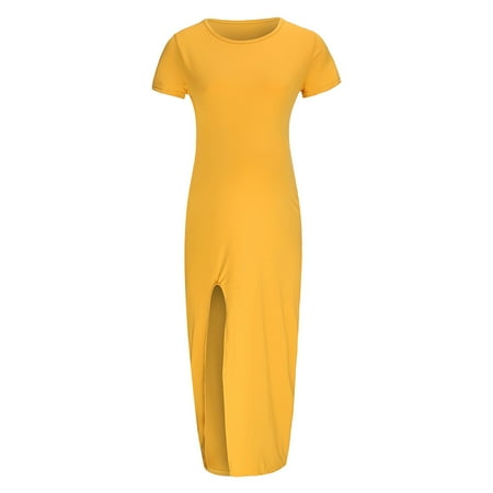 asdoklhq Maternity Dress Fashion Women Solid Short Sleeve Bodycon Open Fork Pregnancy Dress
asdoklhq Maternity Dress Fashion Women Solid Short Sleeve Bodycon Open Fork Pregnancy Dress