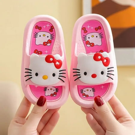 

2022Hello Kitty Anti-slip Children‘s Slippers Summer Girls Indoor Home Little Girls Children‘s Shoes Princess Super Soft Sandals