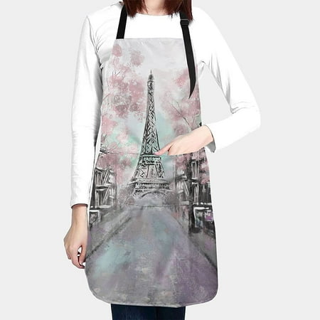 Paris Waterproof Apron with 2 Pockets Kitchen Chef Bib for Men Women Cooking BBQ Drawing Gardening
Paris Waterproof Apron with 2 Pockets Kitchen Chef Bib for Men Women Cooking BBQ Drawing Gardening