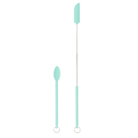 Mini Silicone Telescopic Spatula and Scooping Spoon Set Silicone Spatula Makeup Spatula with Hanging Buckle for Cooking Household Kitchen Cosmetic
Mini Silicone Telescopic Spatula and Scooping Spoon Set Silicone Spatula Makeup Spatula with Hanging Buckle for Cooking Household Kitchen Cosmetic