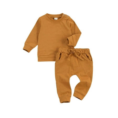 Coduop Toddler Baby Girl Boy Solid Sweatsuit Rib Knit Pullover Tops Pant Outfit Set
Coduop Toddler Baby Girl Boy Solid Sweatsuit Rib Knit Pullover Tops Pant Outfit Set