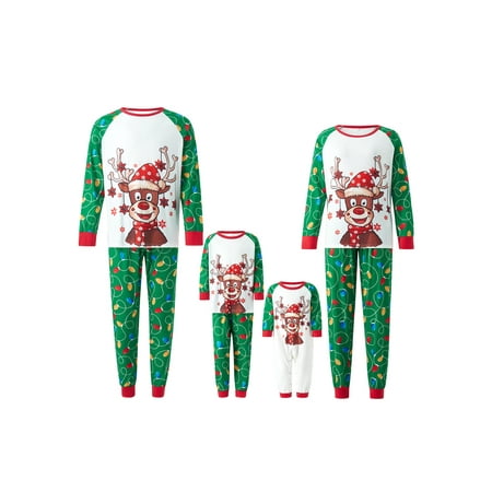 Family Matching Christmas Pajamas Deer Snowflake Print Tops Long Pants Loungewear Sleepwear Set
Family Matching Christmas Pajamas Deer Snowflake Print Tops Long Pants Loungewear Sleepwear Set
