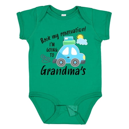 Inktastic Book My Reservation! I m Going to Grandma s Gift Baby Boy or Baby Girl Bodysuit
Inktastic Book My Reservation! I m Going to Grandma s Gift Baby Boy or Baby Girl Bodysuit