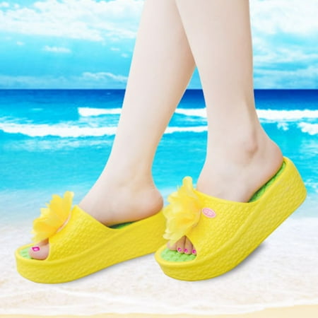 Ladies Slippers One Womenrd Flip Flop Simulation Flower Beach Female Cool Slope Heel Thick Sole Flip Flops And Elevated Sandals Women s Shoes Yellow Size 8
Ladies Slippers One Womenrd Flip Flop Simulation Flower Beach Female Cool Slope Heel Thick Sole Flip Flops And Elevated Sandals Women s Shoes Yellow Size 8