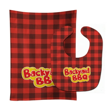 Carolines Treasures BB8627STBU Backyard BBQ on Plaid Baby Bib and Burp Cloth 11 x 18 multicolor
Carolines Treasures BB8627STBU Backyard BBQ on Plaid Baby Bib and Burp Cloth 11 x 18 multicolor