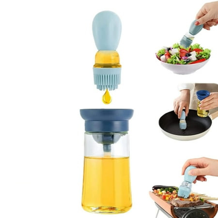 Skycarper 1PCS Glass Olive Oil Bottle and Brush 2 in 1 Silicone Dropper Measuring Oil Dispenser Kitchen Baking BBQ Vinegar Turkey Pastry Brushes (Blue)
Skycarper 1PCS Glass Olive Oil Bottle and Brush 2 in 1 Silicone Dropper Measuring Oil Dispenser Kitchen Baking BBQ Vinegar Turkey Pastry Brushes (Blue)