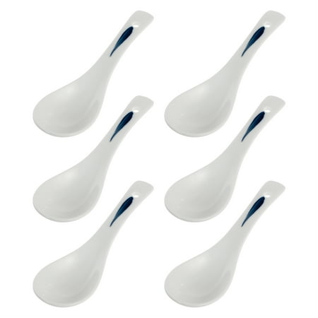 6pcs Porridge Spoons Kitchen Soup Spoons Rice Spoons Kitchen Accessories