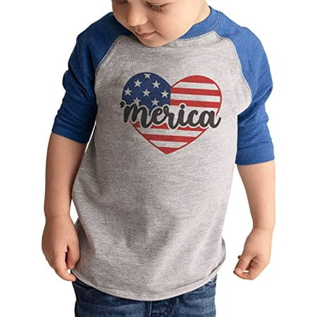 7 ate 9 Apparel Kids Patriotic 4th of July Shirt - Merica USA Flag Heart Blue Shirt 18 Months
7 ate 9 Apparel Kids Patriotic 4th of July Shirt - Merica USA Flag Heart Blue Shirt 18 Months