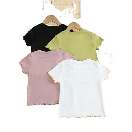 4pcs Casual Round Neck Short Sleeve Multicolor Toddler Girls T-Shirts (Girl s)
4pcs Casual Round Neck Short Sleeve Multicolor Toddler Girls T-Shirts (Girl s)