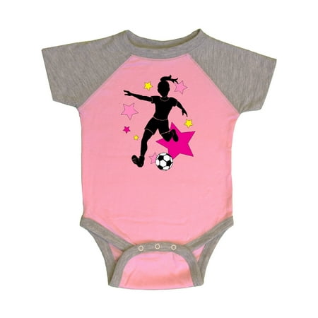 Inktastic Girl Playing Soccer- Pink and Yellow Stars Gift Baby Girl Bodysuit
Inktastic Girl Playing Soccer- Pink and Yellow Stars Gift Baby Girl Bodysuit