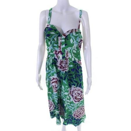 Pre-owned|Moulinette Soeurs Women s Silk Mid Length Floral Al-line Dress Green Size 14
Pre-owned|Moulinette Soeurs Women s Silk Mid Length Floral Al-line Dress Green Size 14