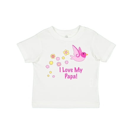 Inktastic I Love My Papa! Gift Toddler Toddler Girl T-Shirt
