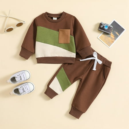 Kids Sweatshirt Boys Girls Fall Winter Color Block Long Sleeve Pullover + Joggers Pants Set Children Hoodies
Kids Sweatshirt Boys Girls Fall Winter Color Block Long Sleeve Pullover + Joggers Pants Set Children Hoodies