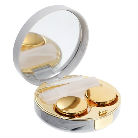 NUOLUX 1 Pc Creative Marbling Pattern Lens Box Portable Lens Case Round Lens Holder (Golden)
NUOLUX 1 Pc Creative Marbling Pattern Lens Box Portable Lens Case Round Lens Holder (Golden)