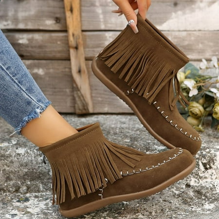 YOUSNH Large Size Tassel Flat Short Boots Women s Belt Buckle Boots Suede Casual Boots Women s Boots Coffee 6.5
YOUSNH Large Size Tassel Flat Short Boots Women s Belt Buckle Boots Suede Casual Boots Women s Boots Coffee 6.5