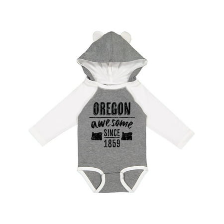 Inktastic Oregon Awesome Since 1859 Gift Baby Boy or Baby Girl Long Sleeve Bodysuit