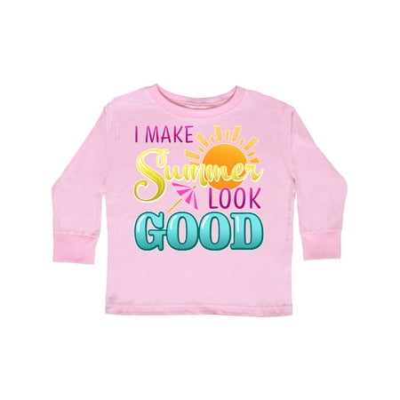 Inktastic I Make Summer Look Good with Sun and Umbrella Gift Toddler Boy or Toddler Girl Long Sleeve T-Shirt
Inktastic I Make Summer Look Good with Sun and Umbrella Gift Toddler Boy or Toddler Girl Long Sleeve T-Shirt