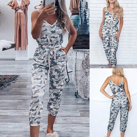 Women Sleeveless Camouflage Long Pajamas Set One Piece Jumpsuit Loose Sleepwear Women s Hoodies Sweatshirts
Women Sleeveless Camouflage Long Pajamas Set One Piece Jumpsuit Loose Sleepwear Women s Hoodies Sweatshirts