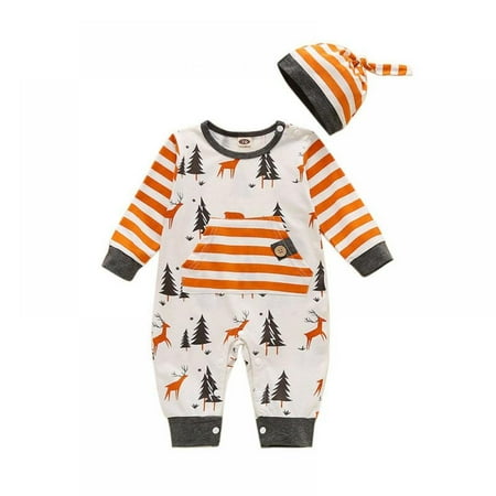 SYNPOS 0-12M Newborn Baby Boys Clothes Long Sleeve Bodysuit Set Toddler Baby Outfit Romper with Hat Christmas Outfits Romper
SYNPOS 0-12M Newborn Baby Boys Clothes Long Sleeve Bodysuit Set Toddler Baby Outfit Romper with Hat Christmas Outfits Romper