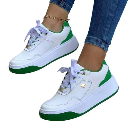 absuyy Womens Sneakers- Flats Shoes Comfy Casual Solid Color Athletic Lace-up Round Toe Thick-Soled Fashion Shoes Green Size 43
absuyy Womens Sneakers- Flats Shoes Comfy Casual Solid Color Athletic Lace-up Round Toe Thick-Soled Fashion Shoes Green Size 43