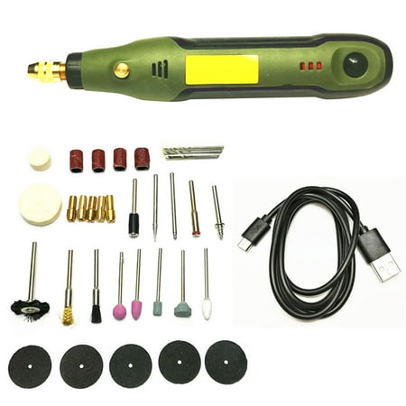 35 PCS Cordless Rotary Tool Electric Drill Kit Upgraded Rotary Accessory Kit Multi-purpose Power Tool USB Charging for Delicate & DIY Small Projects
35 PCS Cordless Rotary Tool Electric Drill Kit Upgraded Rotary Accessory Kit Multi-purpose Power Tool USB Charging for Delicate & DIY Small Projects