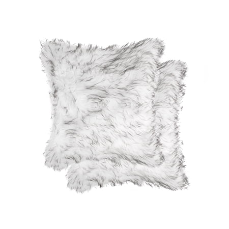 2-Pack Belton Faux Fur Pillow 18"X18"