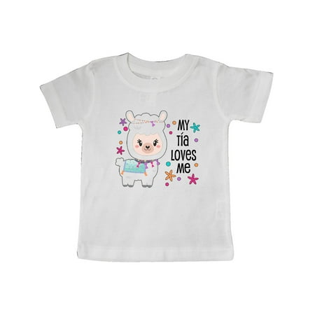 Inktastic My Tía Loves Me- cute and happy llama Gift Baby Boy or Baby Girl T-Shirt
Inktastic My Tía Loves Me- cute and happy llama Gift Baby Boy or Baby Girl T-Shirt