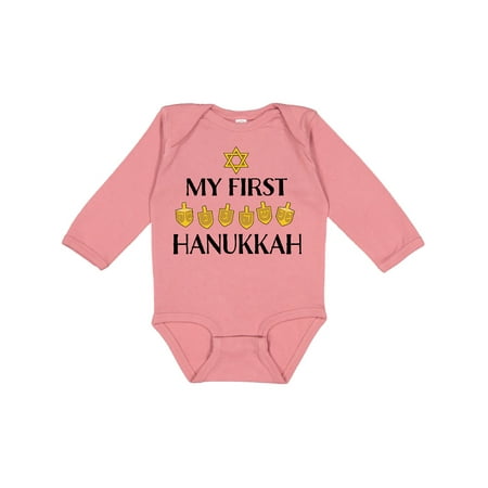Inktastic My 1st Hanukkah Dreidels in Gold Boys or Girls Long Sleeve Baby Bodysuit
Inktastic My 1st Hanukkah Dreidels in Gold Boys or Girls Long Sleeve Baby Bodysuit