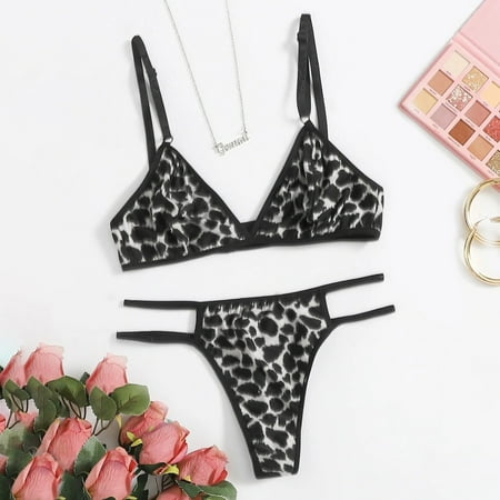 Gyouwnll Sleepwear For Womens Pajamas For Women Bras For Women Lingerie Leopard Print G-String Thong Underwear Sleepwear G-String Bra
Gyouwnll Sleepwear For Womens Pajamas For Women Bras For Women Lingerie Leopard Print G-String Thong Underwear Sleepwear G-String Bra