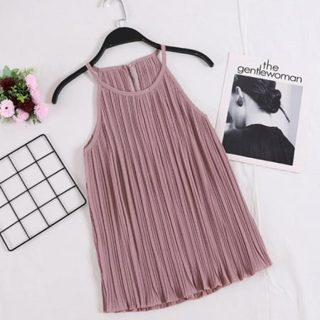 Cosy Women Chiffon Tops Fashion Solid Color Sleeveless Ruched Camisole long Female clothes women s harajuku
Cosy Women Chiffon Tops Fashion Solid Color Sleeveless Ruched Camisole long Female clothes women s harajuku