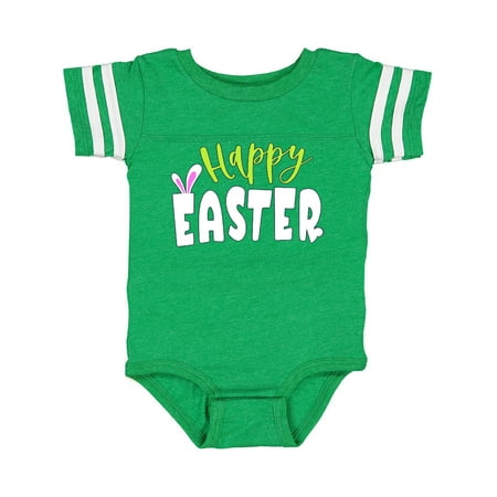 Inktastic Happy Easter with Bunny Ears Gift Baby Boy or Baby Girl Bodysuit