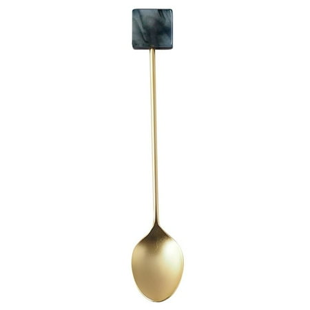 Stainless Steel Ice Cream Dessert Spoon Acrylic Coffee Stirring Spoon Gold-plated Geometric Decorative Spoon Dessert Tableware
Stainless Steel Ice Cream Dessert Spoon Acrylic Coffee Stirring Spoon Gold-plated Geometric Decorative Spoon Dessert Tableware