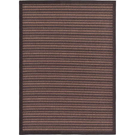 Contemporary Veranda Collection Area Rug in Bark Color and Rectangle, Round, Runner, Square Shape