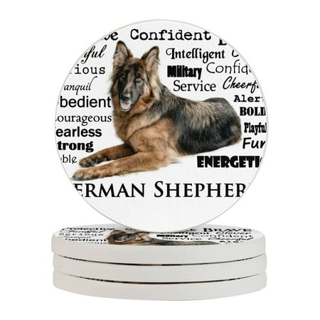 Circular Drink Coasters Set German Shepherd Traits Print Beautiful Home Decor Diatomite Heat-Resistant Diatomite Protect Table Countertop
Circular Drink Coasters Set German Shepherd Traits Print Beautiful Home Decor Diatomite Heat-Resistant Diatomite Protect Table Countertop