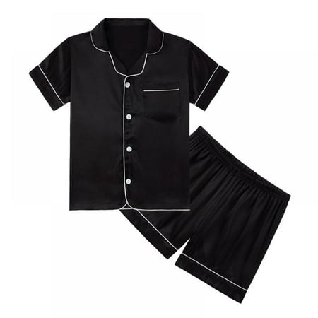 Gyratedream Pajama Set for Kid Girl Button-up Silk Pajama Sleepwear Nightwear Loungewear Clothes Set Gifts for Kids 5-14 Years
Gyratedream Pajama Set for Kid Girl Button-up Silk Pajama Sleepwear Nightwear Loungewear Clothes Set Gifts for Kids 5-14 Years