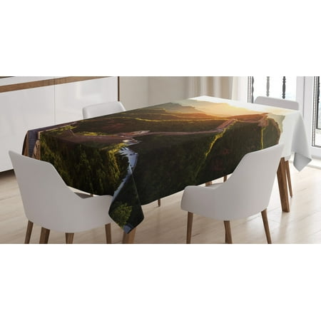 Great Wall of China Tablecloth Historical Structure at Sunset Time with Hazy Lights Mystic Image Rectangular Table Cover for Dining Room Kitchen 60 X 90 Inches Yellow Green by Ambesonne
Great Wall of China Tablecloth Historical Structure at Sunset Time with Hazy Lights Mystic Image Rectangular Table Cover for Dining Room Kitchen 60 X 90 Inches Yellow Green by Ambesonne