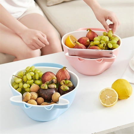 Qazqa Double-Layer Separation Design Drains Basket Fruit Bowl Fruit Basket PP Material
Qazqa Double-Layer Separation Design Drains Basket Fruit Bowl Fruit Basket PP Material