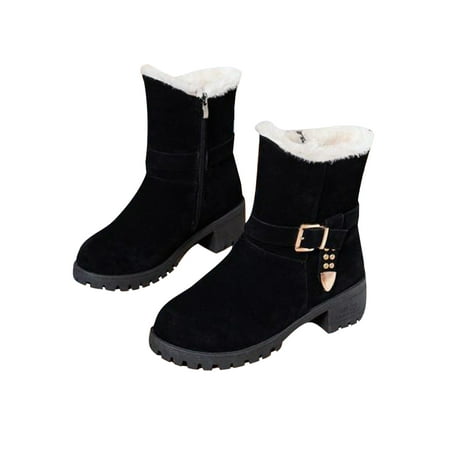 Harsuny Women Ankle Snow Boots Low Heel Side Zipper Booties Anti-Slip Outdoor Mid Calf Boots for Ladies Black 7
Harsuny Women Ankle Snow Boots Low Heel Side Zipper Booties Anti-Slip Outdoor Mid Calf Boots for Ladies Black 7