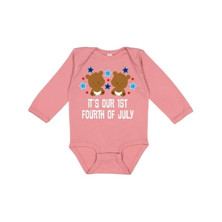 Inktastic Twins First 4th Of July Holiday Gift Baby Boy or Baby Girl Long Sleeve Bodysuit
Inktastic Twins First 4th Of July Holiday Gift Baby Boy or Baby Girl Long Sleeve Bodysuit