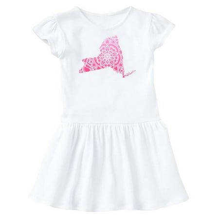 Inktastic New York Silhouette Mandala Gift Toddler Girl Dress 
Inktastic New York Silhouette Mandala Gift Toddler Girl Dress