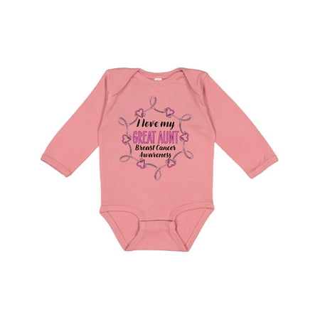 Inktastic I Love My Great Aunt- Breast Cancer Awareness Gift Baby Boy or Baby Girl Long Sleeve Bodysuit
Inktastic I Love My Great Aunt- Breast Cancer Awareness Gift Baby Boy or Baby Girl Long Sleeve Bodysuit