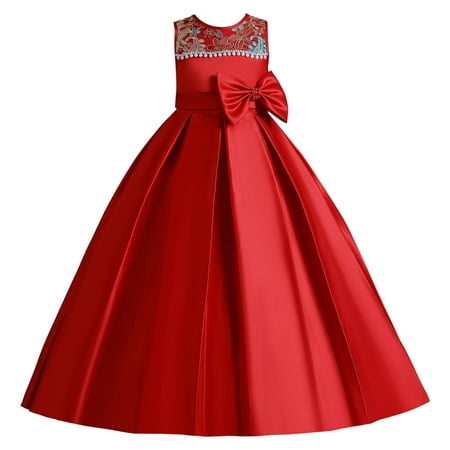 Little Child Girls Dresses Solid Color Sleeveless O-Neck Summer Bowknot Princess Performance Fashion Cute Comfy Soft Sundress For Children
Little Child Girls Dresses Solid Color Sleeveless O-Neck Summer Bowknot Princess Performance Fashion Cute Comfy Soft Sundress For Children