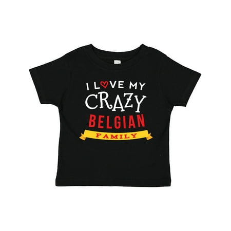Inktastic Belgian Family Crazy for Dark Gift Toddler Boy or Toddler Girl T-Shirt